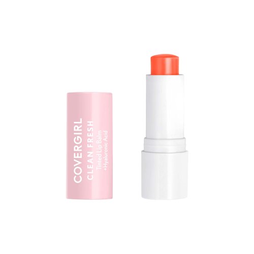 COVERGIRL Clean Fresh Tinted Lip Balm, Made for Peach, Shelf Pack of 2
