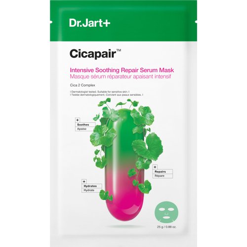 Dr.Jart+ Cicapair™ Sensitive Skin Serum Face Mask for Redness | Sheet Mask | Korean Skin Care, 0.88 Ounce