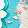 PH PandaHall 4 Styles Starfish Shell Hair Clip Beach Alligator Hair Clips Starfish Barrettes Dainty Sea Theme Clips for Mermaid Decor Beach Travel Wedding Supplies