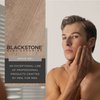 Blackstone Men's Grooming Smooth Shave Gel - Non Foaming for a Smooth Comfortable Shave - Hyaluronic Acid, Shea, Peppermint & Tea Tree - Cool, Soothe & Replenish Moisture - Sandalwood Scent (6 oz)