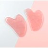 CILESS Sculpted Gua Sha, Rose Quartz Guasha Facial Tool, Anti Aging Facial Massage Tool, Self Care Gift