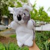 Koala Bear Hand Puppets Plush Animals Toys for Imaginative Pretend Play Storytelling Gifts for Kids Boys Girls Gray