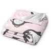Penguin Blanket Penguin Fleece Throw Blanket Super Soft Warm Cozy Fuzzy Plush Cute Penguin Blanket Gifts for Girls Boys Kids Room Decor 40"X50"