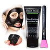 SHILLS Charcoal Face Mask, Peel Off Mask, Charcoal Mask, Peel Off Mask, Deep Cleansing, Purifying, Activated Charcoal Mask with Brush