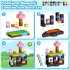 100PCS Magnetic Blocks, Magnetic Cubes Magic Forest Set for Boys & Girls Toys Age 3-5 6-8 8-10, Magnetic Tiles 1" Building Blocks Toddler Toys STEM Sensory, Creative Kids Games Kids Toys