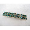 2 1/3 inch multi-color crystal rhinestone alligator hair clip barrette (Primary color: Red)