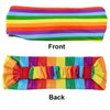 DIUEWOW Gay Pride Headbands Rainbow Women Headwraps Elastic Wide Head Band Supplies Workout for Party Pride Parade Sports Running Stretchy Twisted Hair Band 3 Pieces