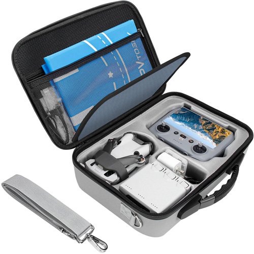 FPVtosky Mini 4 Pro RC 2 Case, Portable Storage Hard Case Shoulder Bag for DJI Mini 4 Pro Fly More Combo, DJI Mini 4 Pro Accessories