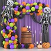 SHILUNIDP Skeleton Man Balloon Halloween Balloons Skeleton Man Foil Balloons for Halloween-Themed Party Birthday Party Supplies Decorations Halloween Party Decorations Balloons Party Sets-3PCS