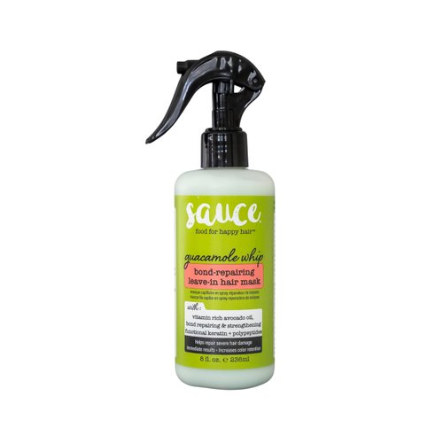 SAUCE BEAUTY Leave-In Hair Mask (8 Fl Oz) Guacamole Whip Bond-Repairing Hair Mask for Damaged Hair, Hair Repair, Strengthening and Color Safe Formula with Avocado Oil and Keratin, All Hair Types