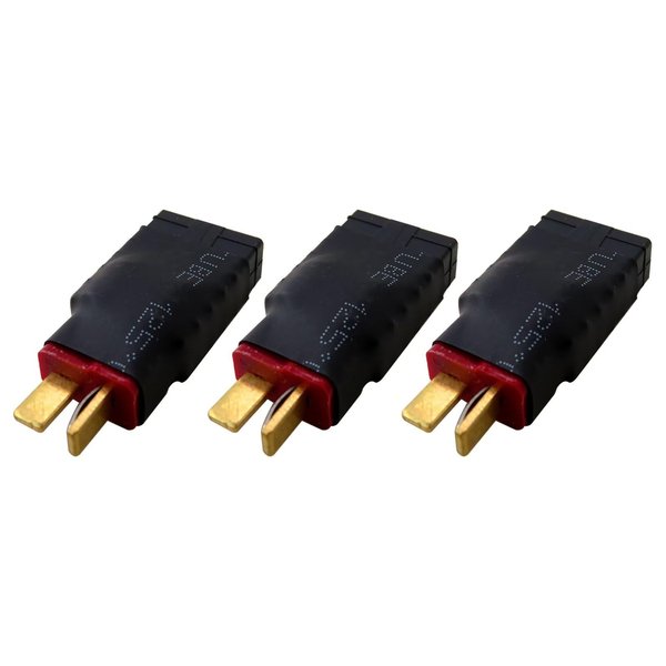 Gxcdizx 3 Pairs T Plug to Big Tamiya Connector Female Male Adapter Wireless Connectors for RC FPV Drone Car Truck Lipo NiMH Battery Charger