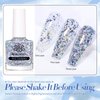 Born Pretty Holographic Nail Polish Silver Glitter Sequins Nail Polish 10ML