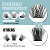 DIY Eyelash Extension EASITENSION Individual Bounded Glue Lash Clusters 3D Effect Volume Lashes Set, Home Eyelash Extension, C curl Lashes Pack 12mm,14mm (KIT-Volume)