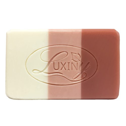 Luxiny Grapefruit & Ylang Ylang Handmade Soap Bar for Bath and Body is Palm Oil Free Vegan Natural Castile Soap with Essential Oil & Rose Clay Exfoliator Gentle on Sensitive Skin (Single)