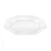 Lillian Collection Plastic Plates -9.25" | Pearl Lacetagon | Pack of 10