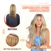 DIYOMO Microlink Hair Extensions - Human Hair,#F760 Highlight Golden Blonde Micro link Hair Extensions Human Hair 14inch microlink hair extensions,microlink hair 30G/Pack