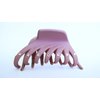 Generic Mauve lavender hair claw clip with crystals for fine thin hair (Crystal choice: With crystals), 1 Count (Pack of 1)