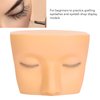 Lash Mannequin Head, 3 Layer Lashes Eyelash Mannequin Head for Make Up Eye Lashes Eyelash Extensions, Soft Touch Makeup Practice Face (Yellow Skin)