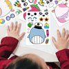 24Pcs Cartoon Make a Face Stickers,Birthday Party Favors Party Supplies,Different Role Crafts Sticker.