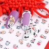 8 Sheets Cute Animal Nail Art Adhesive Sticker Cows Dog Cat Pig Dragon Cartoon Nail Stickers 3D Nail Art Design for Women Girls Manicure Tips Charms Decoration Acrylic Nails Supplies Nail Decals