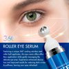5% Caffeine Eye Cream Under Eye Serum for Women, Retinol Eye Serum for Dark Circles Puffiness Eye Bags Fine Lines Wrinkles with 360° Eye Roller Massage Ball, Morning Night Skin Care