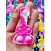 HOZKEAP 30 Packs Bulk Guitar Mini pop Fidget Keychain for Boys and Girls Kids，Birthday Party Favors Supplies and Classroom Prize