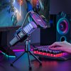TONOR RGB USB Microphone, Cardioid Condenser Computer PC Mic with Tripod Stand, Pop Filter, Shock Mount for Gaming, Streaming, Podcasting, YouTube, Twitch, Compatible with Laptop Desktop,TC30 with RGB