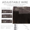 WENNALIFE Wire Hair Extensions (Increase 50% Lifespan) Real Human Hair 16 inch 95g Balayage Dark Brown to Chestnut Brown Remy Wire Hair Extensions Invisible Transparent Fish Line Real Hair Extensions