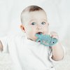 3in1 Infant Toys, Baby Teething Toys 0-3-6-12 Months, Teethers for Babies 3-6 6-12 Months for Teething Relief,Baby Teether Gift,Silicone,Sensory,Baby Toys 0-6 Months,USA Patent Pending,Fish,Turquoise
