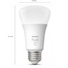 Philips Hue Smart 60W A19 LED Bulb - Soft Warm White Light - 4 Pack - 800LM - E26 - Indoor - Control with Hue App - Works with Alexa, Google Assistant and Apple Homekit