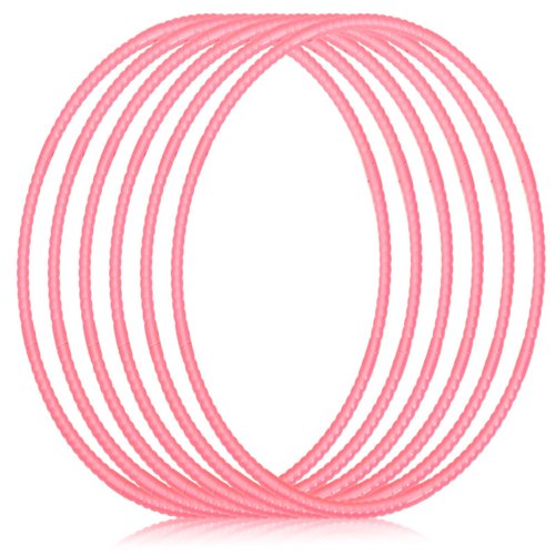 Shappy 6 Pcs Exercise Hoop Detachable Adjustable Plastic Toy Hoop Playground Toys Colored Hoop Circles for Teens Games Gymnastics Dog Agility Equipment Party Decor(24 Inch,Macaron Pink)