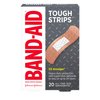 Band-Aid Brand Tough Strips Adhesive Bandage for Minor Cuts & Scrapes, All One Size, 20 ct