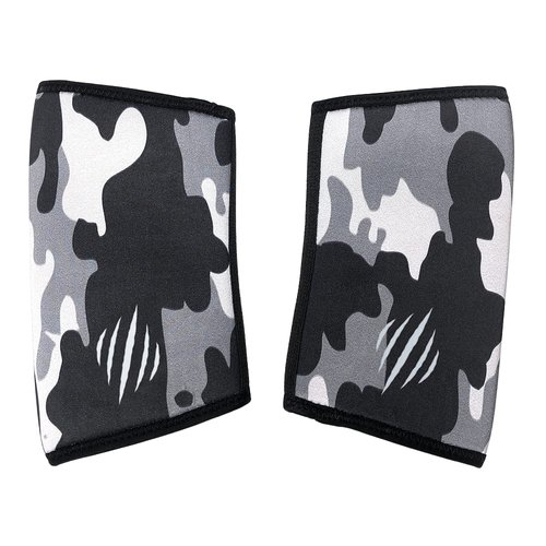 Bear KompleX Elbow Sleeves (Sold AS A Pair of 2) for Weightlifting, Powerlifting, Wrestling, Strongman, Bench Press, Cross Fitness, and More (Black Camo, Small - Under 11")