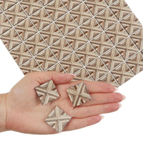 Dollhouse Flooring, Miniature Accessories, 1/12 Scale Square Tiles, Dollhouse Parquet Flooring, 70pcs, REDUCIO!