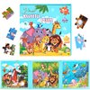 LovesTown Magnetic Puzzles for Toddlers, Travel Puzzle for Kids, Magnetic Puzzle Book for Boys and Girls, Animal Educational Learning Magnet Game for Road Trip