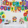 Number Birthday Party Decorations, Cartoon Number Advanture Theme Party Supplies with Banner, Cake Topper, Cupcake Toppers, Balloons for Boys Girls Birthday Baby Shower Party Favors