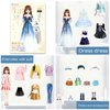 JHGCVX Magnetic Dress Up Paper Dolls for Girls Ages 4-7,Pretty Princess Game Paper Dolls Dress Up Toys,Creating Imaginative Birthday Gifts