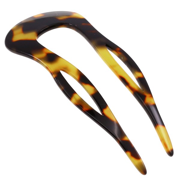 Camila Paris CP2469 French Twist Stick Clip Pins, Handmade, Tokyo, Girls Hair Pin U-Shaped Hair Fork for Girls Spiral Updo Chignon Bun Holder, Fashion Styling Hair Accessories for Women Made in France