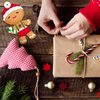 Fancy Land 12 Gingerbread Craft Kit for Kids DIY Create Your Own Foam Gingerbread Man Ornament Self-Adhesive Sticker Sheets Fun Holiday Gifts