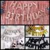 Happy Birthday Balloon Banner 40 inch 16 Balloon Number 16 Inch Happy Birthday Letters Balloons Black Foil Mylar Balloons for 16th Birthday Decorations Party Supplies