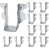 LukLoy 2x4 Joist Hanger 20 Gauge Galvanizing Face Mount Joist Hangers for Wood, 10 Pack