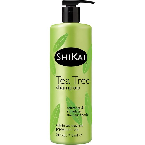 ShiKai Tea Tree Shampoo (24 oz) | Invigorating Peppermint & Tea Tree | Refresh & Stimulate Your Scalp | Soap Free Cleanser | Mild for Daily Use