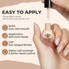 modelones Nail Polish 6 Colors Fall Brown Nude Silver Glitter Nail Polish Set Skin Tone Winter Collection Quick Dry Nail Polish Manicure DIY Nail Art Salon Home Gift For Women Girl