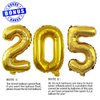 GOER 2025 Foil Number Balloons for 2025 New Year Eve Festival Party Supplies Graduation Decorations (Gold,16 Inch)