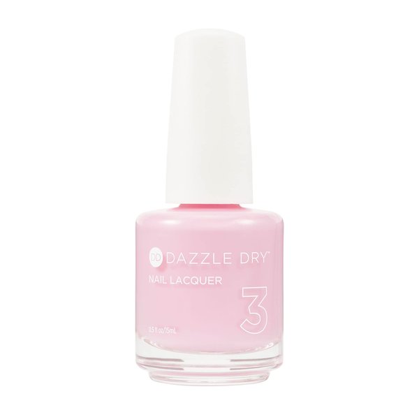 Dazzle Dry Nail Lacquer (Step 3) - Soft Caress - A cool peony pink. Full coverage cream. (0.5 fl oz)