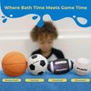 SplashEZ Mold Free Bath Toys for Kids & Toddlers, Sealed No Hole Baby Bath Toys, Soft Durable Sport Balls Set, Float on Water, No Mold Design for Shower Tub Pool, Infant Babies Ages 0-1-3-6-12-18 Mo