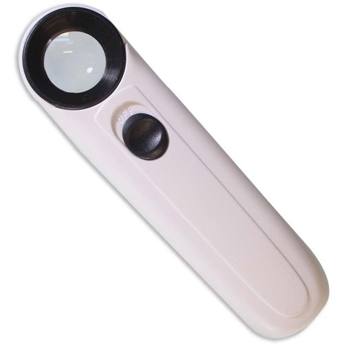 LUMAGNY 40X Power Handheld LED Illuminated Magnifier | 21 mm Diameter Lens | Ergonomic Handle for Comfort Grip | Lightweight, Pocket-Sized Design | Ideal for Jewelers & Hobbyists