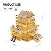 Piececool 3D Metal Puzzle for Adults, Tengwang Pavilion Metal Model Kit, Chinese Famous Architecture Building Kit DIY Craft Brain Teaser 3D Puzzles STEM Toys Gifts for Teens Man Woman Family- 106 Pcs