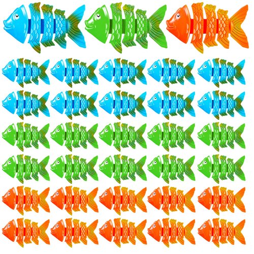 30 Pcs Pool Toys Fish Toy Pool Diving Toys Underwater Fish Sinking Toys Swimming Pool Toys Bath Toys for Girls Boys Pool Party Favors Summer Swimming Games Supplies Training Gift