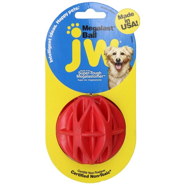 JW Pet Medium Megalast Ball Dog Toy 2-Pack